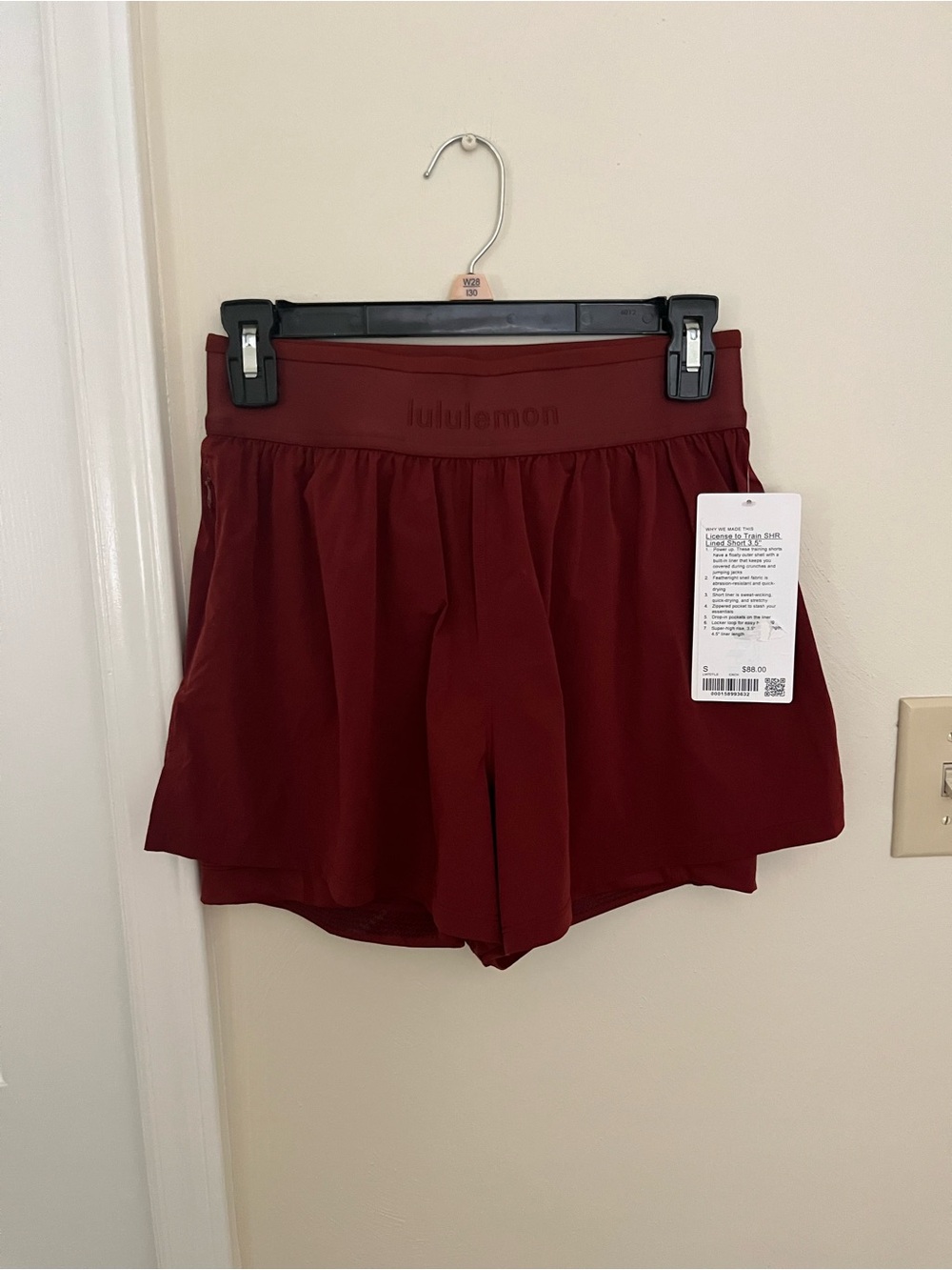 NWT Lululemon Athletica License to Train SHR Lined Short 3.5”
